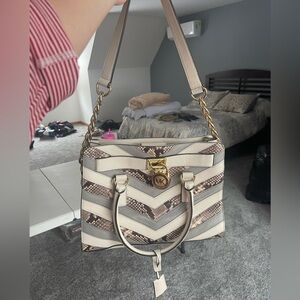 NWT Michael Kors snake skin Hamilton